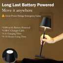 4 Pack Led Cordless Table Lamps-Wireless Rechargeable Lamps Bulk of 4,Waterproof Outdoor Table Lamp for Patio/Restaurant/Dinner Dining Desk Top Lights/Kitchen Countertop, Value Pack of 4,Multiple Set