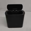 TIPGO Automatic Motion Sensor Bathroom Trash Can with Lid, 2.6 Gallon Touchless Trash Bin, Smart Garbage Can Plastic Slim Wastebasket for Bedroom, Office, Dorm (Black)