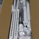 Window Air Conditioner Support Bracket: Heavy Duty Window AC Bracket with 2 Arms, Up to 220 lbs - Universal Fit 5,000 to 24,000 BTU Window Units - Adjustable Crossbar Level Non-Slip Mat
