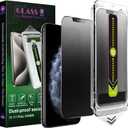 (2-Pack Matte Privacy Anti-Spy Screen Protector for iPhone X/XS/11 Pro (5.8-Inch),9H Tempered Glass, Anti-Glare, Full Coverage, Anti-Fingerprint, Auto Dust Removal, Bubble-Free