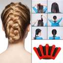 28Pcs DIY Hair Braiding and Modelling Tool Kit - Hair Design Styling Tools, Hair Braiding Tool Kit with Hair Modelling Accessories for Simple and Fast Spiral Braids for Women