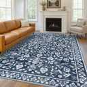 Vintage 9x12 Rugs Washable Living Room Area Rug Non Slip