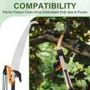 15 Inch Pole Pruning Saw Blade Replacement for Fiskars Chain Drive Extendable Pole Saw & Pruner, Tree Trimmer Saw Blade for Gardening Hand Saw Branch Cutting Tool Part