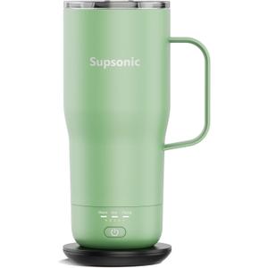 Supsonic - Smart Heated Coffee Mug, 20oz Rechargeable Self Heating Mug, Electric Temperature Control Coffee Cup for Beverage, Coffee at Home & Outdoor, Heated Coffee Mug Gifts for Men Women | S3