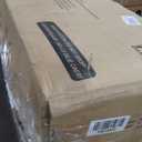 Henn&Hart 28" Wooden Accent Cabinet, Sideboard Buffet Cabinet with 2 Panel Doors, an Adjustable Shelf and Cable Management Cut-Out for Living Room, Dining Room, Bedroom or Entryway, Antiqued Gray Oak (Black Grain)