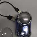 Mini Travel Electric Shaver, Portable Pocket Size Rechargeable Shaving Razor Lightweight Razor with Battery Power Display Wet & Dry Rotary for Teen Office Business(Color:Blue)