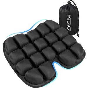 Upgrade Travel Seat Cushion for Airplane,Portable&Adjustable Air Seat Cushion,Coccyx Tailbone Pain Relief Chair Pad,Inflatable Cushion for Wheelchair, Travel,Driving,Office Work