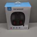 COMFIER Shiatsu Foot Massager with Heat, Kneading Rolling, Vibration, Compression, Remote Control, Foot Massage for Neuropathy, Plantar Fasciitis, Size 13 (Matte Black)