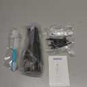 Leominor Water Flosser Pick for Teeth, 300ML Portable Oral Irrigator Upgraded Tank Removable,IPX7 Waterproof, Rechargeable Travel Teeth Cleaner, Professional Electric Flossing Machine (Black)