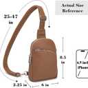 INICAT Small Travel Purse, Anti Theft Crossbody Bag for Women, Brown