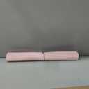 Leather Desk Pad Protector - 48 x 24 Computer Mat, Large Mouse Pad, Non-Slip, Waterproof PU Leather Blotter, Desk Cover for Office and Home (Light Pink)