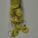 64 Pack Mini Emoticon Keychain Plush(16 expressions), Cute Keychain, Party Favors for Kids, Keychains, Valentine's Day Gifts/ Birthday Party Supplies, Emoticon Gifts Toys Carnival Prizes.
