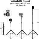 Magcubic 47" Tripod for Projector, Ring Light, Cell Phone and Camera