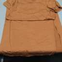 Dyexces Women Summer T Shirt Dress Casual Short Sleeve V Neck Maxi Dresses Loose Side Slit Long Tshirt Dress with Pockets, Small