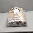 OJIA Leopard Print 5x7 Rugs for Living Room, Soft Ultra-Thin Washable Area Rugs for Bedroom Non-Slip Neutral Rug Non-Shedding Indoor Carpet Kids Rugs for Playroom Nursery Girls Boys Dorm Classroom (Natural)