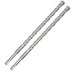 2-Pack SDS Plus Masonry Drill Bits 5/8 Inch x 12 Inch Long Rotary Hammer Drill Bits Carbide Tipped for Concrete Brick Cement Stone Block. (2 Pcs 5/8")