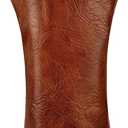 Craftsman Golf Premium Leather Brown Blade Mallet Putter Cover Driver Fairway Wood Headcover Cover Magnetic Closure