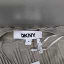 DKNY Women's Splitback Long Sleeve Button Down with Cuffed Sleeve Shirt M