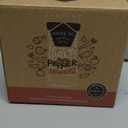 HOME EC Original Salt and Pepper Shakers Set with Adjustable Pour Holes - Glass and Stainless Steel Salt Shaker and Pepper Shaker - Farmhouse Spice dispenser for salts, ground peppercorn and spices (2pk, Silver)