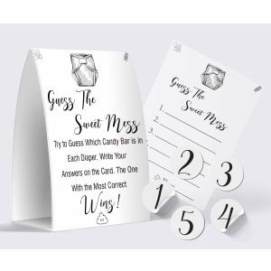 The Sweet Mess - Baby Shower Games The Sweet Name That Poo, Dirty Diaper game - gs006B