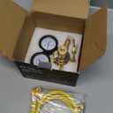 RX WELD Nitrogen Regulator with 0-800 PSI, CGA580 Inlet, Delivery Pressure Equipment Brass Inlet Outlet Connection Gauges with Refrigeration Hose