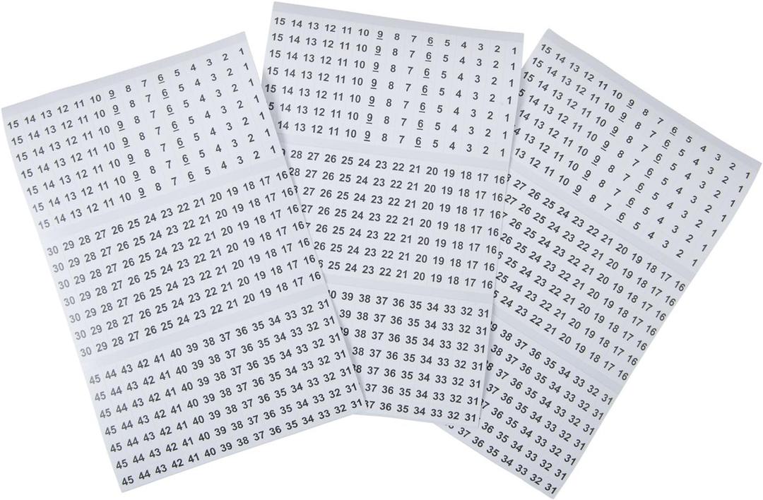 Gardner Bender 42-029 Pocket Wire Marker Booklet, White