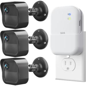 All-New Outdoor Camera Surveillance Mount for Blink, 3 Pack Weatherproof Protective Housing and 360 Degree Adjustable Mount for Blink Outdoor 4th & 3rd Gen Cam, +3 Cam Mount