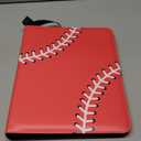 NeatoTek Spark Dual-Sided Baseball Cards Binder - 40 Pages, 720 Pockets, Organize and Protect Your Sports Collection with Trading Card Sleeves and Holder, Red