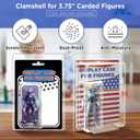 Display Case for Figures, 10 Packs Blister Clamshells Compatible With Marvel Legends, Gi-Joe, Masters of The Universe Motu, Star Wars (Fits 3.75" Carded Figures)