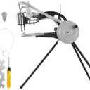 BEAMNOVA Leather Stitching Machine Cobbler Sewing Shoe Repair Tool Equipment Hand Heavy Duty Industrial with Needles Leather Craft Kit, Black