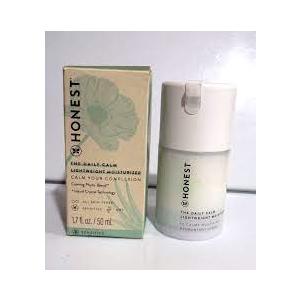 Honest Beauty Sensitive Skin Daily Calm Lightweight Moisturizer | Reduces Redness, Hydrates, + Calms Skin | Hypoallergenic, Fragrance Free, Vegan | 1.7 fl oz