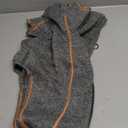 cyeollo Dog Sweater Fleece Jackets with Zipper Fleece Lining Warm Step in Coats Reflective Dog Sweaters for Large Dogs, Grey XXX-Large