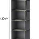 YOUDENOVA Hanging Closet Organizer and Storage, 6-Shelf Closet Hanging Storage Shelves, Grey