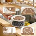 2PCS Fruit Washer with Strainer - Draining and Preservation Basket Fruit Washing Bowl Fridge Berry Container,Folding Handel for Kitchen,Outdoor