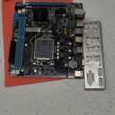 LGA 1155 2 placa base para juegos - Chipset H61, 6 USB 2.0, DDR3, M.2 NVMe, LAN de 100 Mbps, Micro ATX, compatible con I3/I5/I7