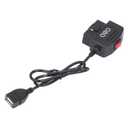 Keenso OBD Power Cable, 48cm/18.9in OBD Power Adapter Cable with Switch Button Acc Mode Low Voltage Protection for Dash Camera