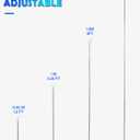 TEKXYZ Telescoping Balloon Stand Set of 4, 1.5ft to 7ft Free Adjustable Metal Balloon Column Stand for Party Decorations