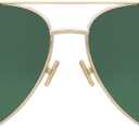 Retro Gold Aviator Sunglasses for Women Men Trendy Oversized Fashion Metal Frame Oval Designer Inspired Dupe Shades