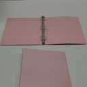 2-Inch 3-Ring-Binder with Pockets, 450 Sheets Capacity2'' Binders fits 11" x 8.5" US Letter Size, Assorted 4 Pastel Colors - Ideal for School, Office, and Home Use (2'' - Pink)