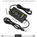 Power Adapter 12V 5A 4A 3A 2.5A 2A 1A AC DC Power Supply Cord Cable 5.5x2.1mm for Sceptre EC Series Monitor,ONN,AOC,Dell,Webcam, Router, Projector, CCTV, Speakers & More 12v 5a Monitor Charger