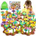 Flower Garden Building Toys for Girls: 272 PCS Kids Gardening Kit Set Gifts for 3 4 5 6 7 Year Old Toddler