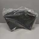 28in Christmas Tree Collar - Wicker Woven Tree Collars for Artificial Trees - Handmade Rattan Rustic Farmhouse Basket for Tree Base Cover with Cord Cut-Out for 6ft 7.5ft 8ft Trees (Black)