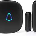 Door Chime, METAK Wireless Door Open Contact Sensor Alarm with 500 FT Range, 58 Chimes and 5 Volume Levels for Business/Store/Home/Office When Entering, 1 Transmitter + 1 Plug-in Receiver (Black)