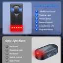 108dB Car Alarm System, Car Anti-Theft Vibration Sensor Alarm & Red Light, Wireless Remote Anti Theft Vehicle Device with Magnetic Install Design for RV, SUV, Truck