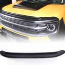 Hood Protector/Bug Deflector/Rock Guard Compatible with Ford Bronco Sport 2021 2022 2023 2024 2025, Black Bug Guard Hood Deflector Shield