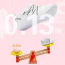 BARERUN Baby Sneakers Toddler Shoes Soft Anti-Slip Sole Newborn First Walkers Infant Toddler Breathable Athletic Running Shoes (6-7 Toddler, White)