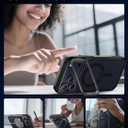 SUPCASE for iPhone 17 Pro Max Case with Camera Control Button (Unicorn Beetle Mag), [Compatible with MagSafe] [Built-in Kickstand] Slim Protective Magnetic Translucent Back Phone Case, Black