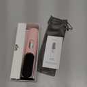 Cordless Hair Straightener Brush - Rizzrosa Portable Hot Comb for Travel, Mini Hair Straightener for Women, 4 Temperature Settings, Ideal for Camping, Office, Parties(Pink)