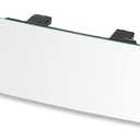 SkycropHD Rear View Mirror Frameless Car Interior Rearview Mirror Panoramic Wide Angle to Eliminate Blind Spots Convex,11.8''(White)