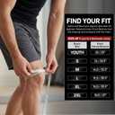 McDavid Hex Knee Compression Sleeves, Pull-On Padded Protection, Moisture Wicking (1 Pair), Black, ADULT- Medium